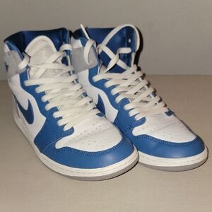 Nike Blue and White Men's Air Jordan 1 Retro OG Sneakers